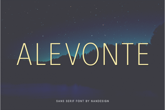 Alevonte: The Modern Sans Serif Typeface for Web Design