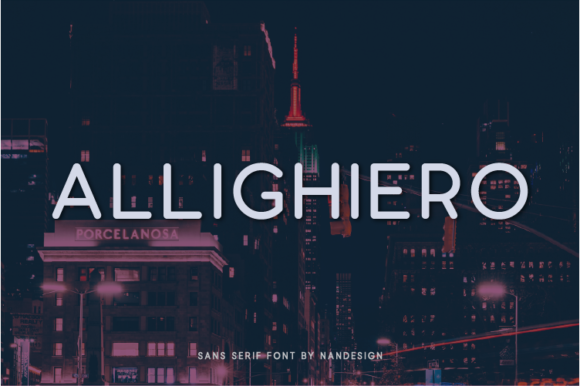 Allighiero: A Clean Sans Serif Typeface for Modern Editorial Design
