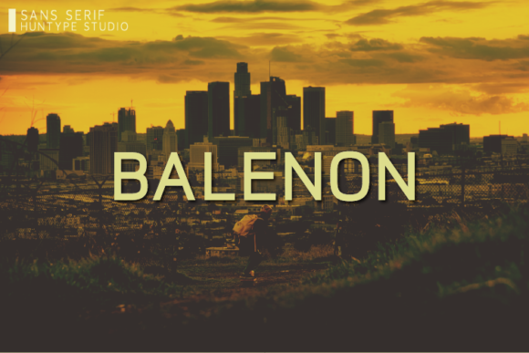 Balenon: A Clean Sans Serif Typeface for Editorial Design