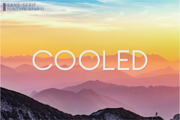 Cooled Typeface: A Minimalist Sans Serif for Modern Brands