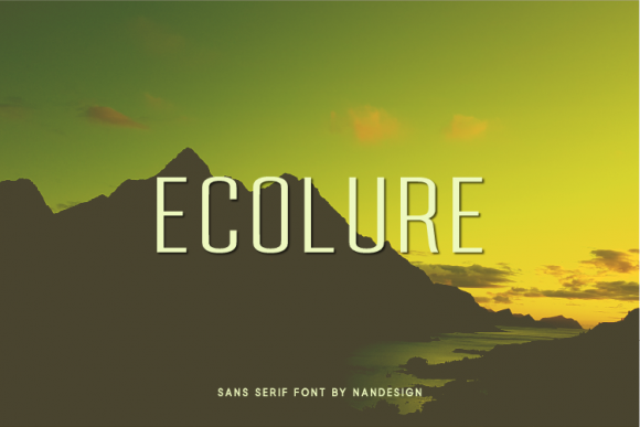 Ecolure: A Modern Sans Serif Font for Handmade Brands