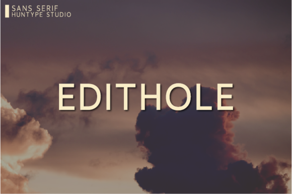 Edithole: A Clean Sans Serif Font for Modern Web Design