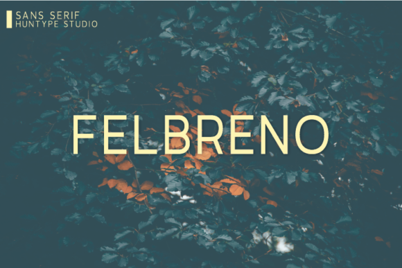 Felbreno: A Delicate Sans Serif Font for Modern Branding