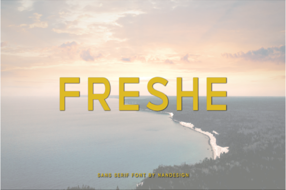 Freshe: A Modern Sans Serif Font for Web Design
