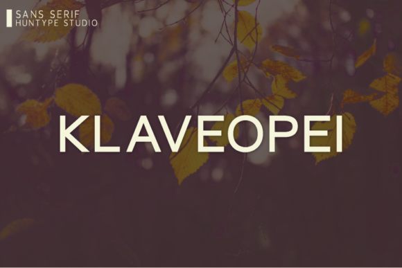 Klaveopei: A Delicate Sans Serif Font for Modern Branding