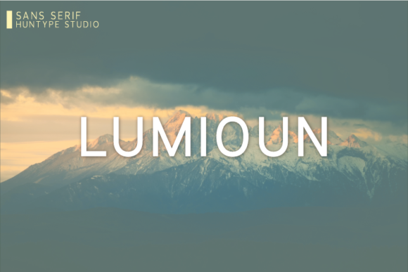 Lumioun: A Clean Sans Serif Font for Editorial Design