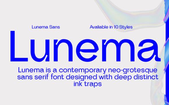 Lunema: A Minimal Sans Serif Font for Modern Editorial Design