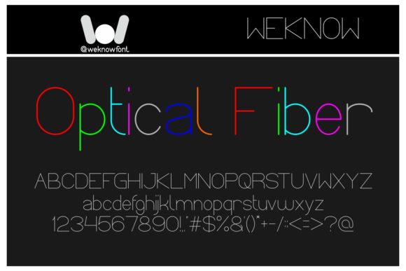 Optical Fiber: A Clean Sans Serif Font for Modern Brands