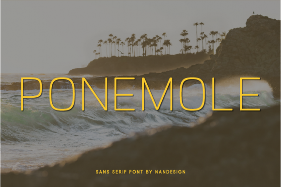 Ponemole: A Modern Sans Serif Typeface for Editorial Design