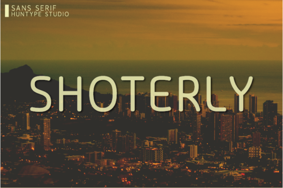 Shoterly: A Clean Sans Serif Font for Modern Web Design