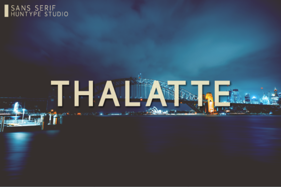 Thalatte: A Fresh Sans Serif for Modern Brand Identity