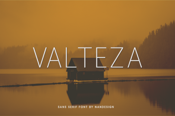 Valteza: A Modern Sans Serif Typeface for Bold Branding