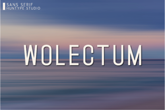 Wolectum: A Clean Sans Serif Typeface for Modern Editorial Design